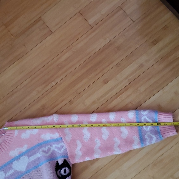 Pink Cat Pattern Sweater - Picture 8 of 10